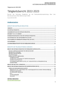 Tätigkeitsbericht der Zentralen Redaktion des OBV (inkl. Teilgremien) für den Zeitraum Mai 2022 bis April 2023