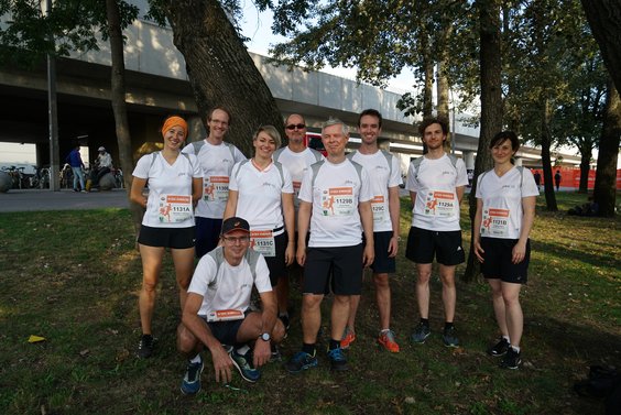 Das Lauf-Team vor dem Start