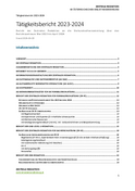Tätigkeitsbericht der Zentralen Redaktion des OBV (inkl. Teilgremien) für den Zeitraum Mai 2023 bis April 2024