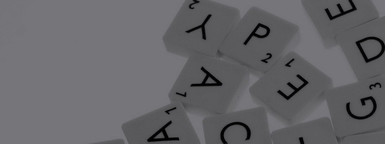 Close-up of scrabble game pieces