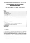 Statut der Zentralen Redaktion (ZR) vom 18. Mai 2017 (in der Fassung vom 8. Mai 2025)